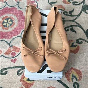 SCHUTZ Women's Nude Leather Loafers